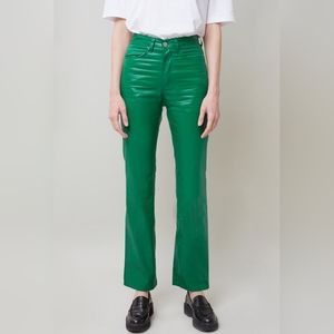 Beata Coated Jeans - Emerald by Frankie shop